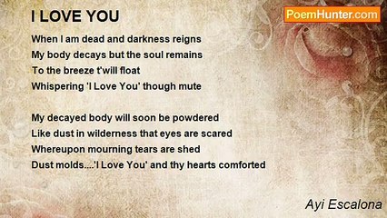 Ayi Escalona - I LOVE YOU