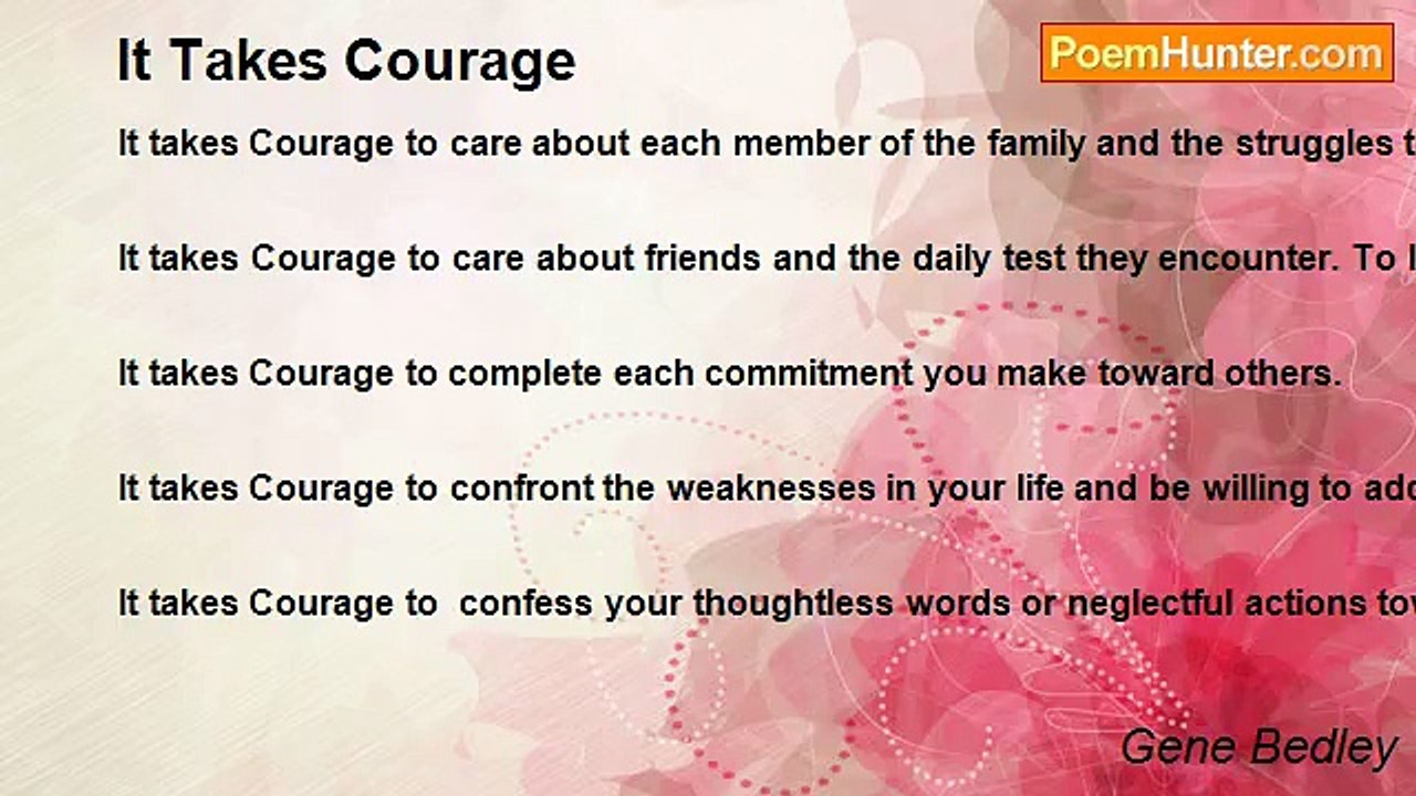 Gene Bedley - It Takes Courage