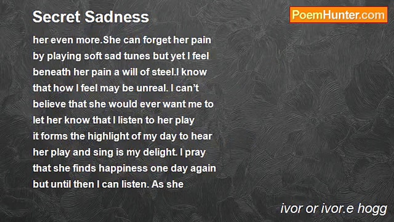 ivor or ivor.e hogg - Secret Sadness