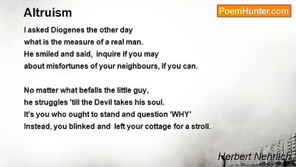 Herbert Nehrlich - Altruism