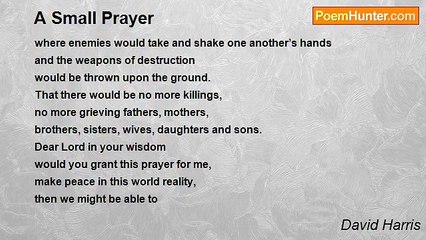 David Harris - A Small Prayer
