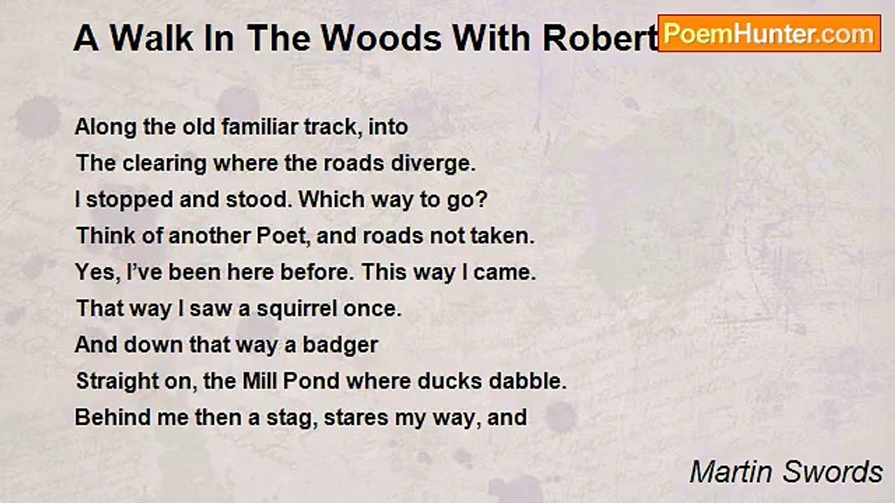 Martin Swords - A Walk In The Woods With Robert Frost