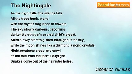 Osoanon Nimuss - The Nightingale