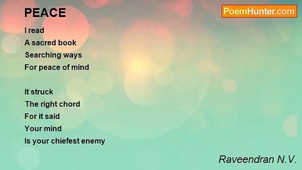 Raveendran N.V. - PEACE