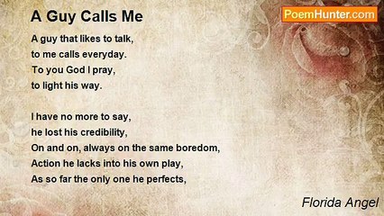 Florida Angel - A Guy Calls Me