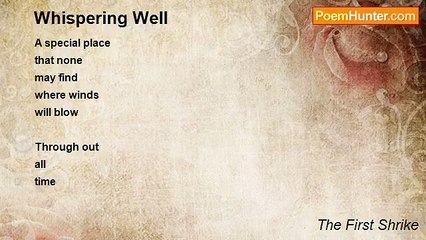 The First Shrike - Whispering Well