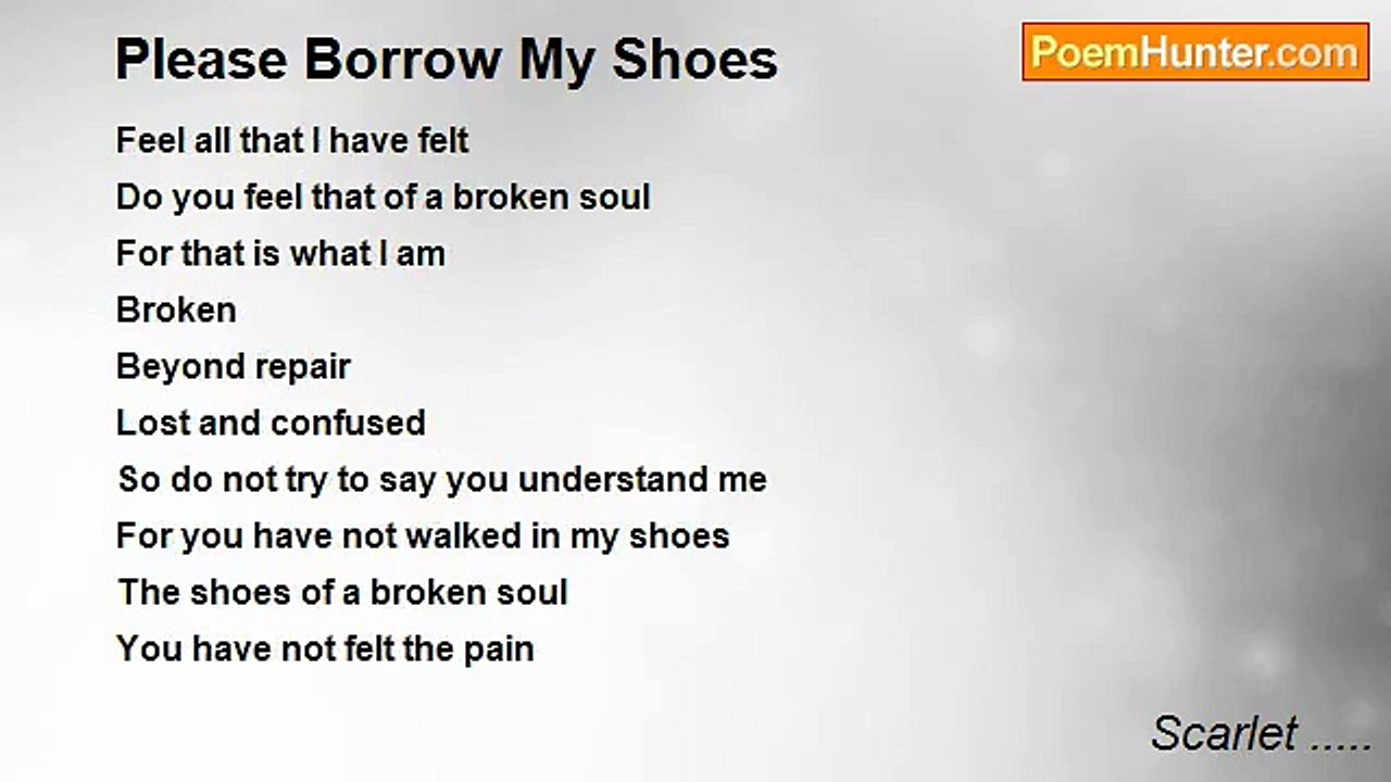 Scarlet ..... - Please Borrow My Shoes