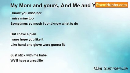 Mae Summerville's Heartfelt Song: 'My Mom and Yours, and Me and You' 🎶