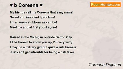 Coreena Dejesus - ♥ b Coreena ♥