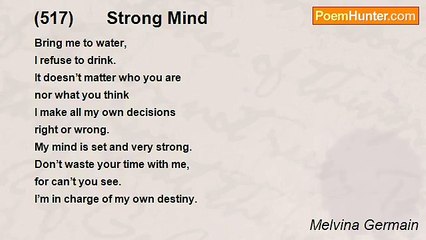 Melvina Germain - (517)       Strong Mind