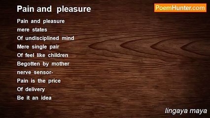 lingaya maya - Pain and  pleasure