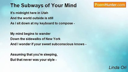 Linda Ori - The Subways of Your Mind