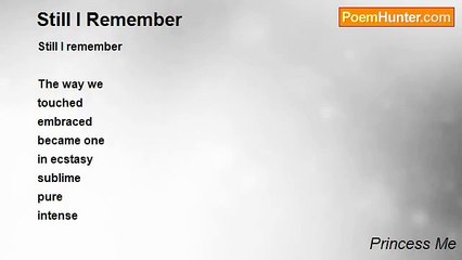 Princess Me - Still I Remember
