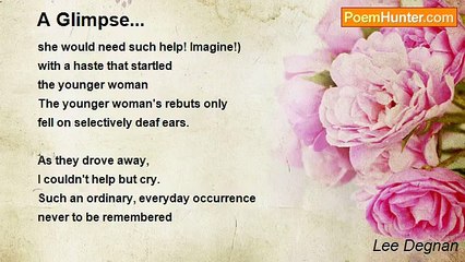 Lee Degnan - A Glimpse...