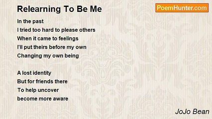 JoJo Bean - Relearning To Be Me