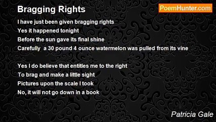 Patricia Gale - Bragging Rights