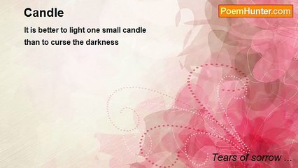 Tears of sorrow ... - Candle