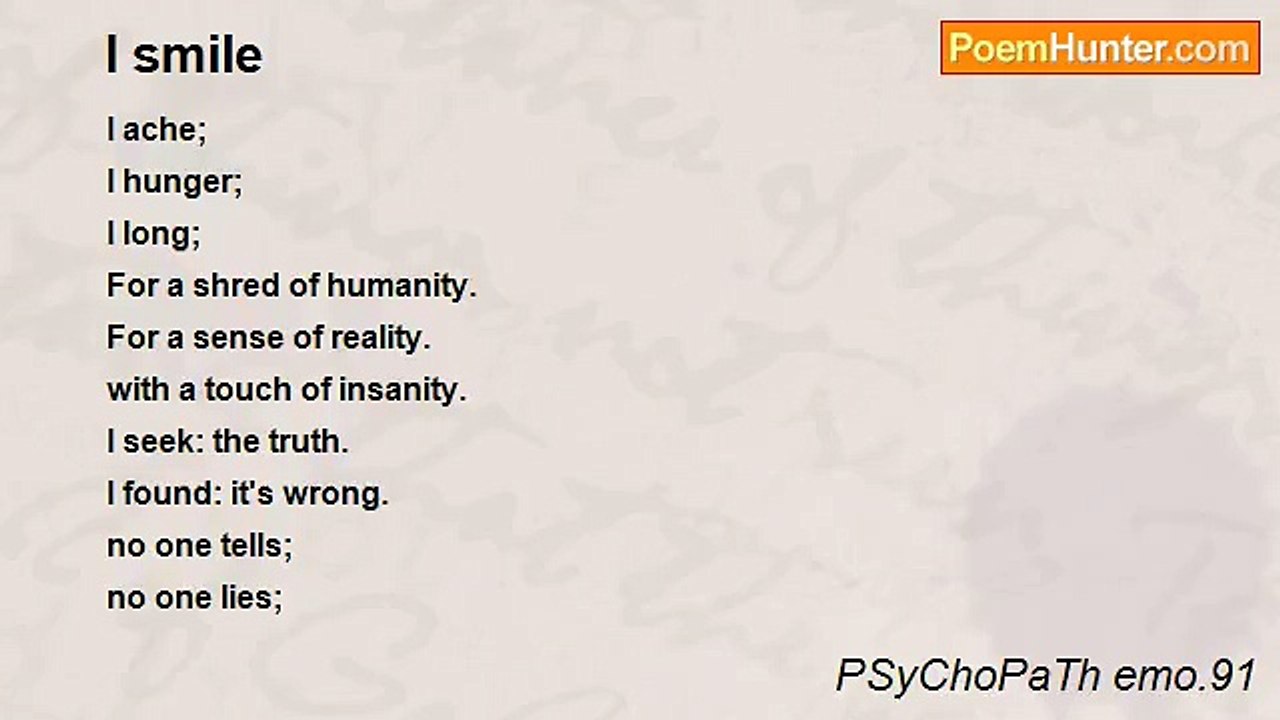 PSyChoPaTh emo.91 - I smile