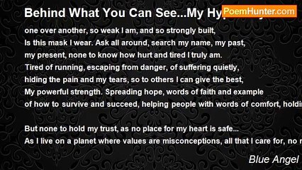 Blue Angel - Behind What You Can See...My Hypocrisy