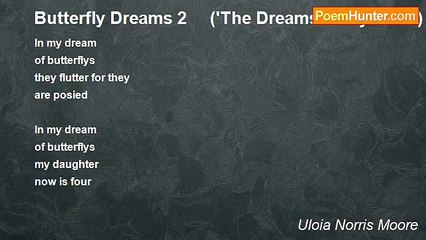 Uloia Norris Moore - Butterfly Dreams 2     ('The Dreams of My Heart)