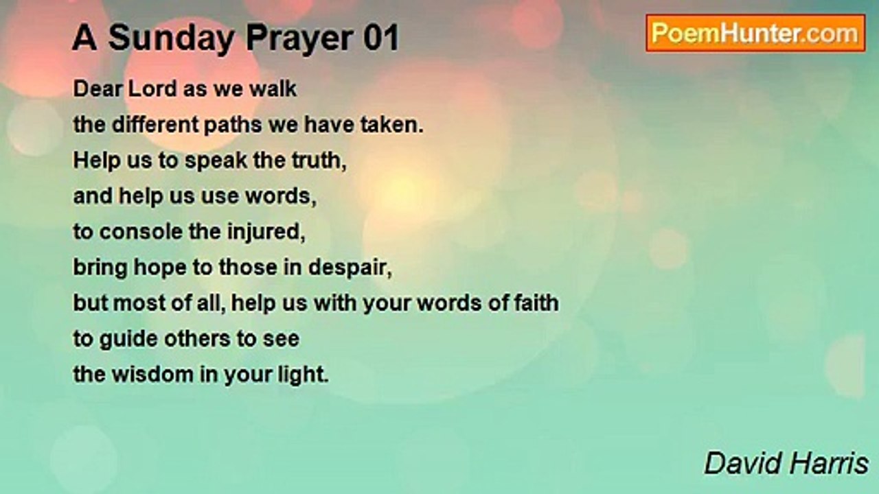 David Harris - A Sunday Prayer 01