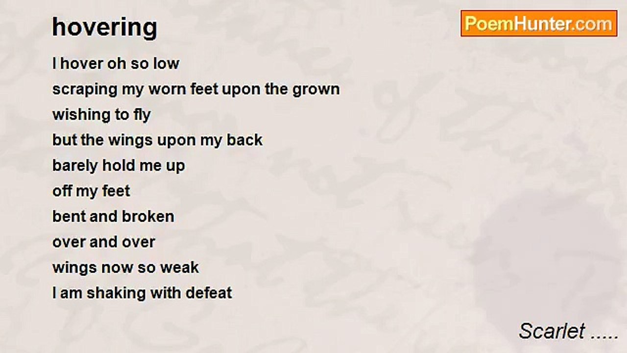 Scarlet ..... - hovering