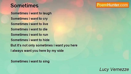 Lucy Vernezze - Sometimes