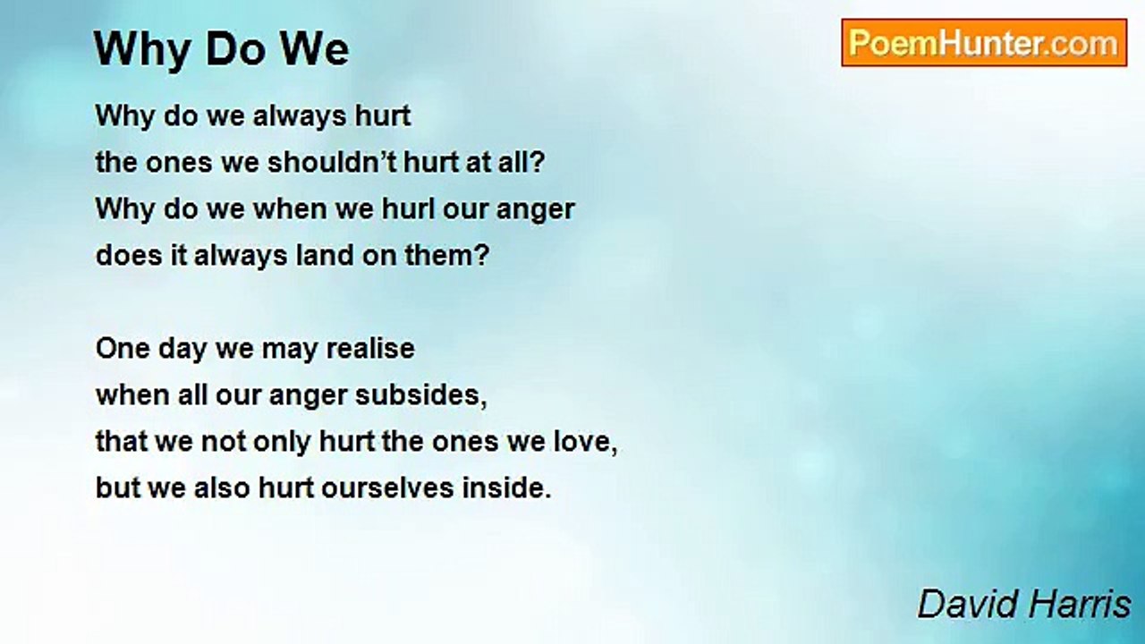 David Harris - Why Do We