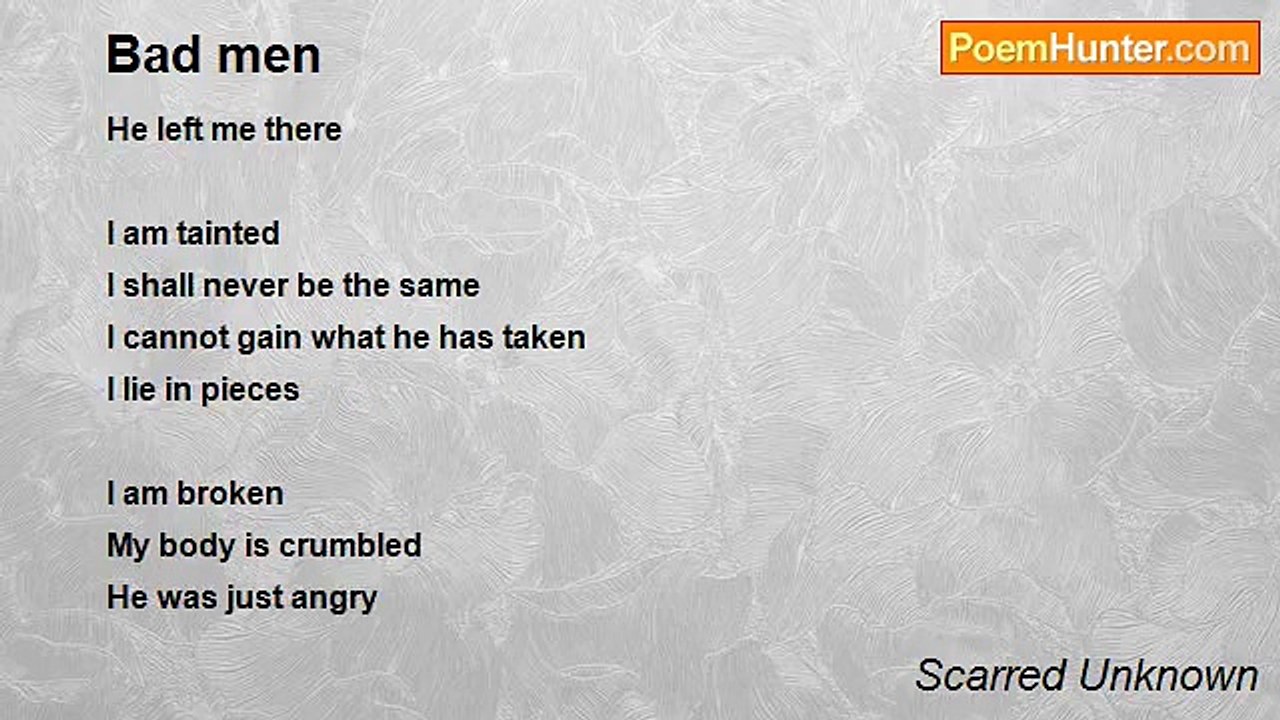 Scarred Unknown - Bad men