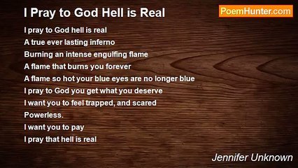 Jennifer Unknown - I Pray to God Hell is Real