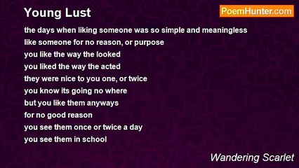 Wandering Scarlet - Young Lust