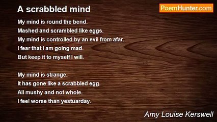 Amy Louise Kerswell - A scrabbled mind