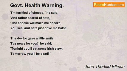 John Thorkild Ellison - Govt. Health Warning.