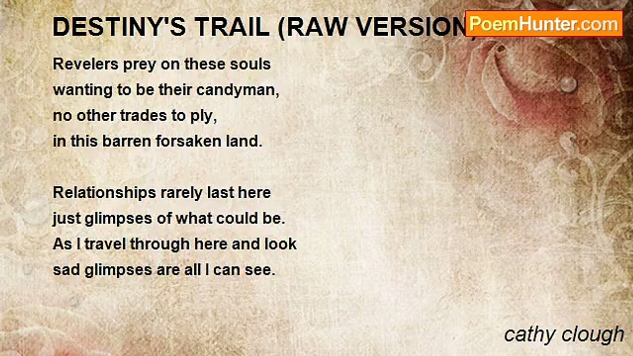 cathy clough - DESTINY'S TRAIL (RAW VERSION)