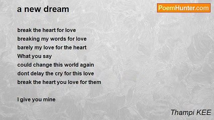 Thampi KEE - a new dream
