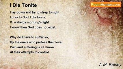 A.M. Belsey - I Die Tonite