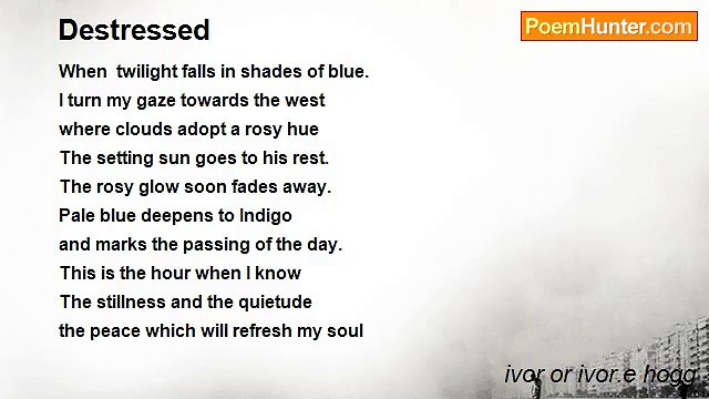 ivor or ivor.e hogg - Destressed