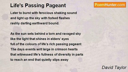 David Taylor - Life's Passing Pageant
