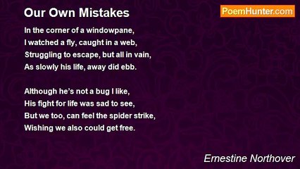 Ernestine Northover - Our Own Mistakes
