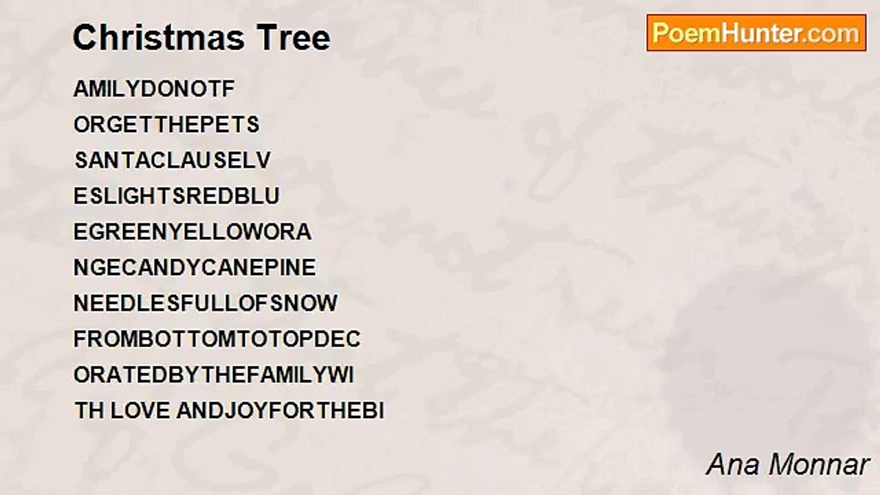 Ana Monnar - Christmas Tree