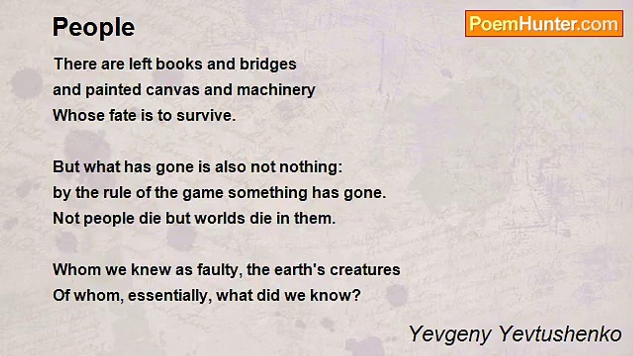 Yevgeny Yevtushenko - People