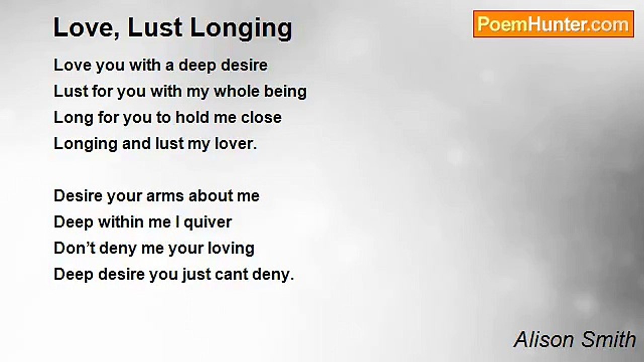 Alison Smith - Love, Lust Longing