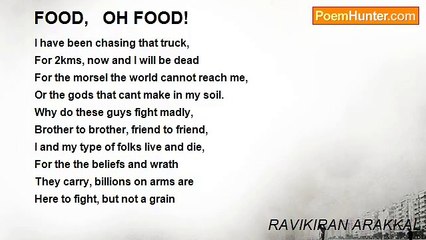 RAVIKIRAN ARAKKAL - FOOD,   OH FOOD!