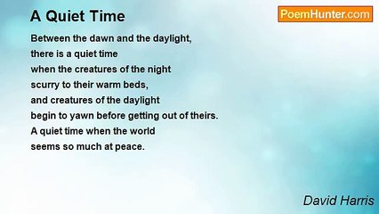 David Harris - A Quiet Time