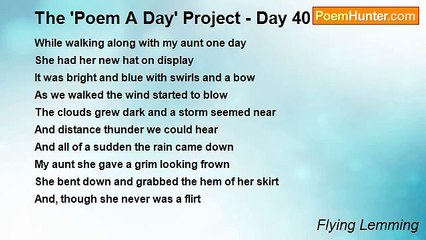 Flying Lemming - The 'Poem A Day' Project - Day 40