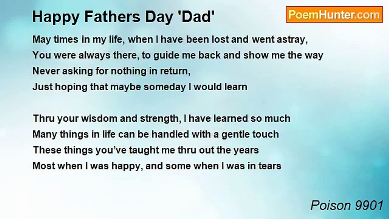 Poison 9901 - Happy Fathers Day 'Dad'