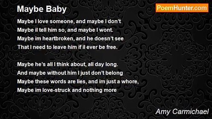 Amy Carmichael - Maybe Baby