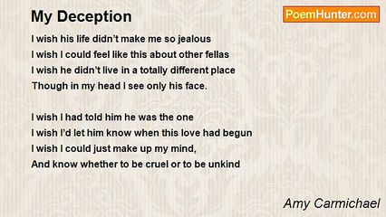Amy Carmichael - My Deception