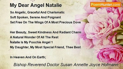 Bishop Reverend Doctor Susan Annette Joyce Hofmann - My Dear Angel Natalie