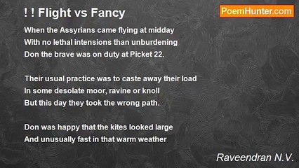 Raveendran N.V. - ! ! Flight vs Fancy